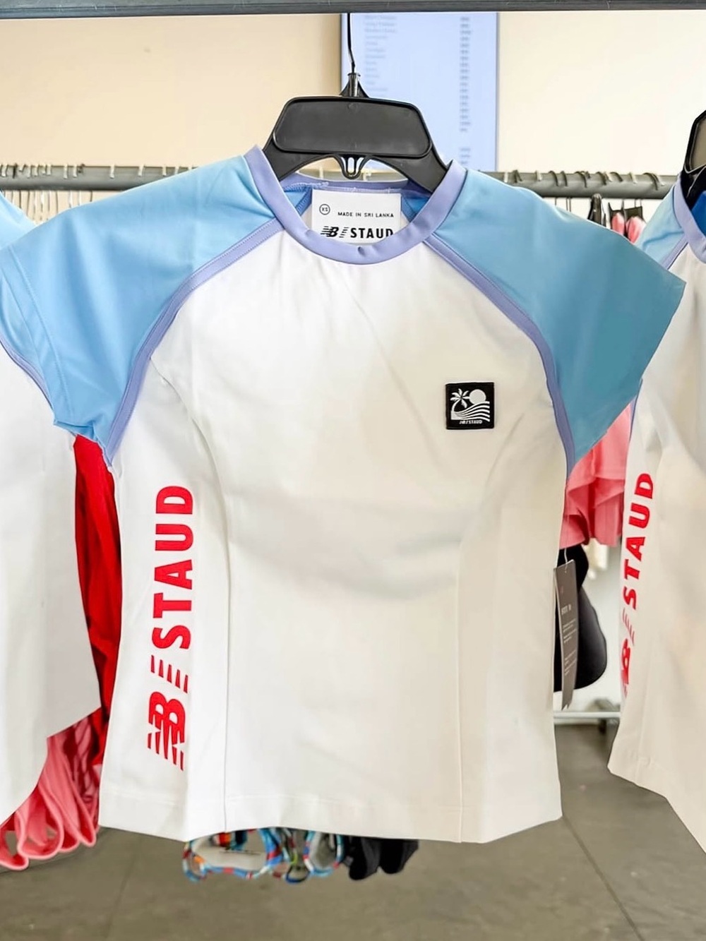 Staud x New Balance Women’s Rash Guard Swim T Shirt M